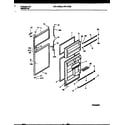 Frigidaire FRT17PZBW1 door parts diagram