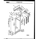 Frigidaire FRT17PZBW1 cabinet parts diagram