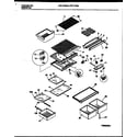 Frigidaire FRT17PZBW1 shelves and supports diagram