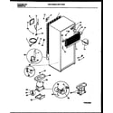 Frigidaire FRT17PZBW1 system and automatic defrost parts diagram