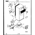 Frigidaire FRT15NRBD0 system and automatic defrost parts diagram