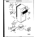 Universal/Multiflex (Frigidaire) MRT18JRBW0 system and automatic defrost parts diagram
