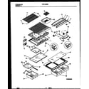 Universal/Multiflex (Frigidaire) MRT18PNBZ0 shelves and supports diagram