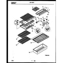 Universal/Multiflex (Frigidaire) MRT15CNBZ0 shelves and supports diagram