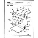 Frigidaire FDE546DBW0 console and control parts diagram