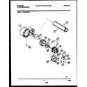Frigidaire FDE546DBW0 blower and drive parts diagram