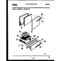 Kelvinator CG240SP2W3 door and broiler drawer parts diagram