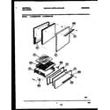 Frigidaire CG200SP2D2 door and broiler drawer parts diagram