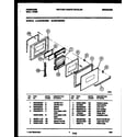 Frigidaire FEB755BBBB door parts diagram