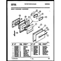 Frigidaire FEB755BBBB door parts diagram