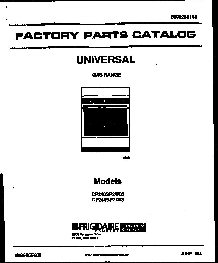 Gibson CP240SP2D3 cover diagram