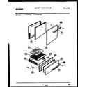 White-Westinghouse CP200SP2D2 door and broiler drawer parts diagram