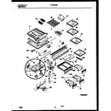 Frigidaire FRT20QRBD2 shelves and supports diagram