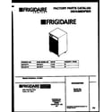 Frigidaire MDH30TF1 front cover diagram