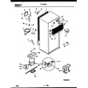 Frigidaire FRT18QRBW1 system and automatic defrost parts diagram