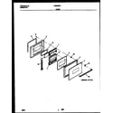 Frigidaire FEB500BABD door parts diagram