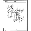 Frigidaire FRT18BRBW0 door parts diagram