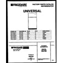 Universal/Multiflex (Frigidaire) MRT21TNBY0 cover diagram