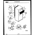 Universal/Multiflex (Frigidaire) MRT21TNBY0 system and automatic defrost parts diagram