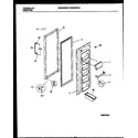 Universal/Multiflex (Frigidaire) MRS22WHBD0 refrigerator door parts diagram