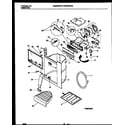Universal/Multiflex (Frigidaire) MRS22WHBD0 ice door, dispenser and water tanks diagram