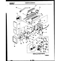 Universal/Multiflex (Frigidaire) MRS22WHBD0 ice maker and installation parts diagram
