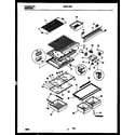 Universal/Multiflex (Frigidaire) MRT21TNBY1 shelves and supports diagram
