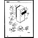 Universal/Multiflex (Frigidaire) MRT21TNBY1 system and automatic defrost parts diagram