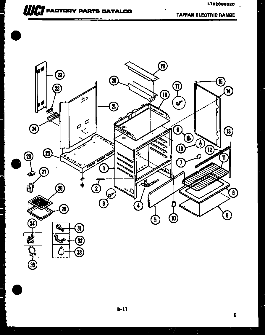 Tappan 37-1015-00-01 body parts diagram