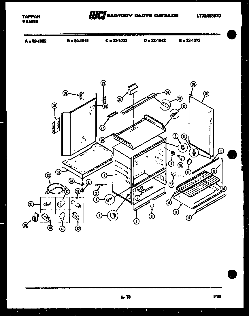 Frigidaire 32-1272-00-10 body parts diagram