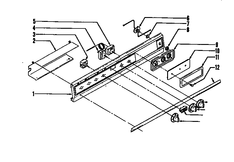 Tappan 37-1272-23-03 control panel diagram