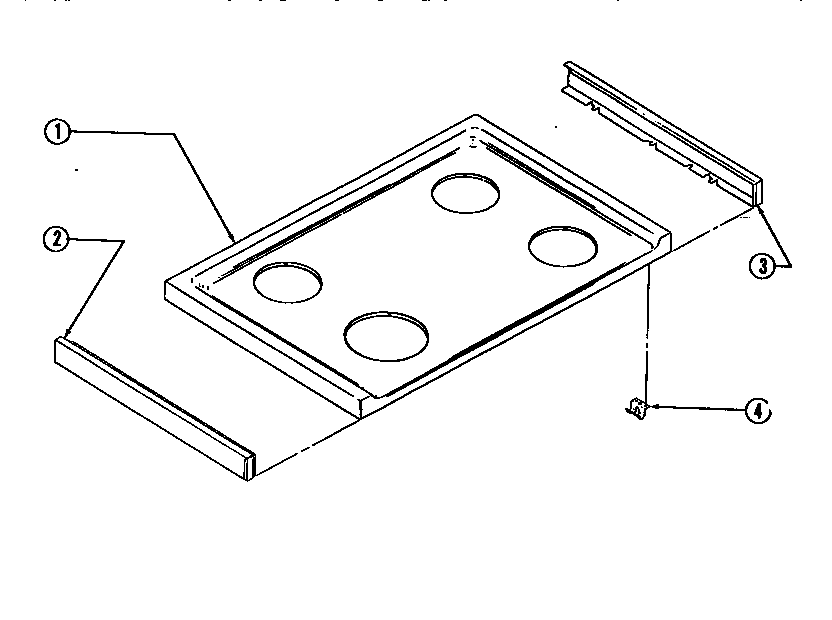 Tappan 37-1272-23-03 cooktop parts diagram
