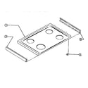 Tappan 37-1272-23-02 cooktop parts diagram