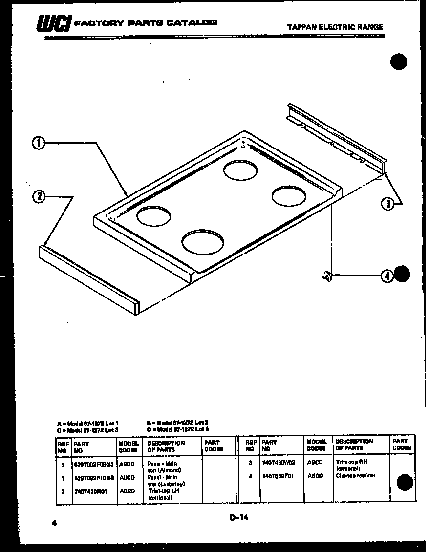 Tappan 49-2707-23-01 door, seal and motor parts diagram