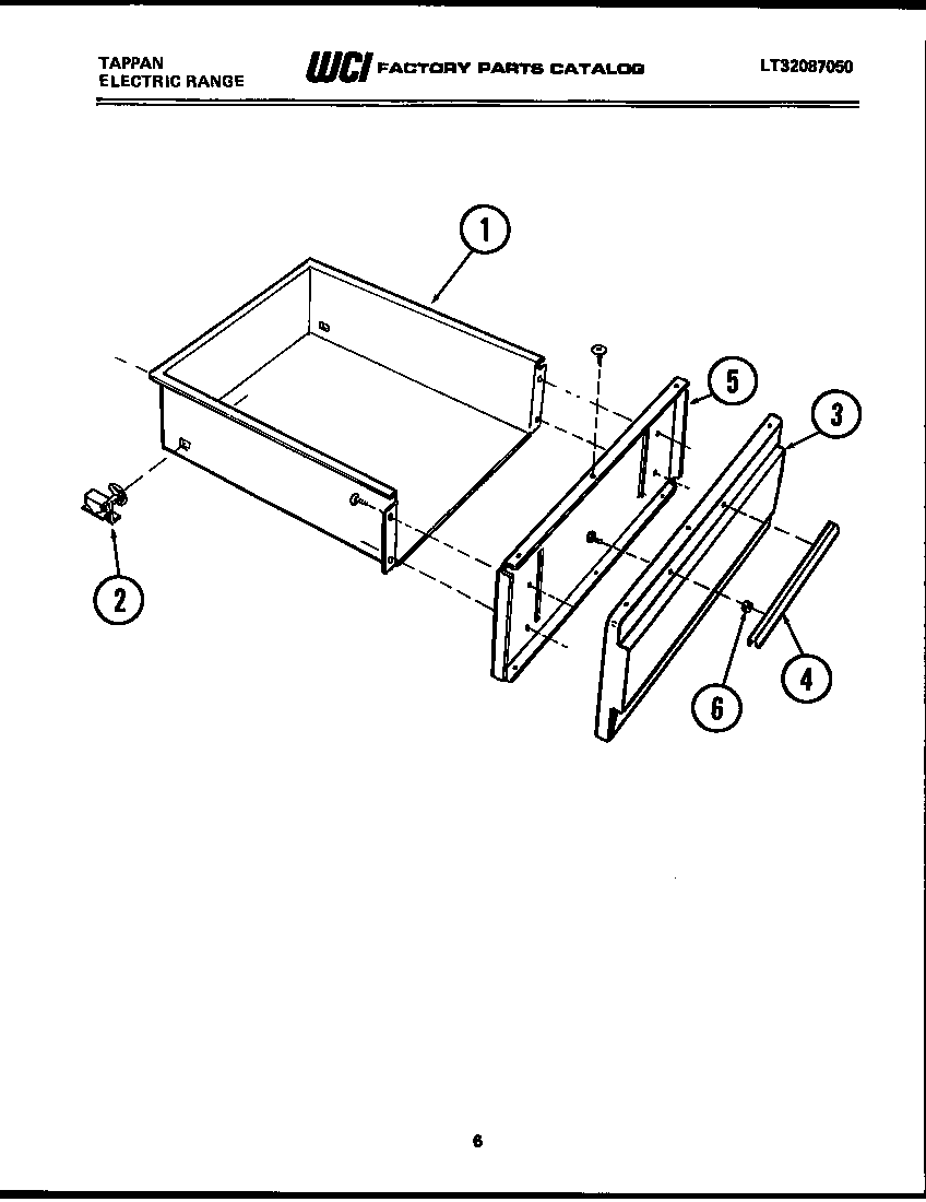 Tappan 31-2237-66-02 drawer parts diagram