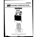 Tappan 30-2237-66-01 cover page- text only diagram