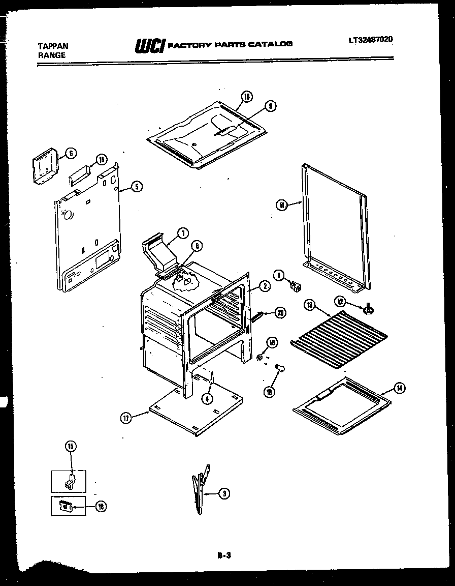 Tappan 30-6237-23-02 body parts diagram