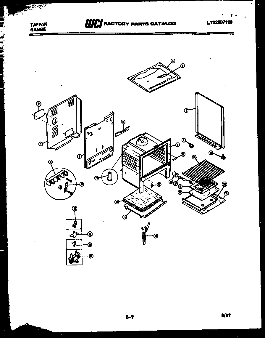 Tappan 31-3647-23-02 body parts diagram