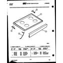 Tappan 31-2208-00-01 cooktop parts diagram