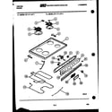 Tappan 37-1117-23-01 cooktop, broiler and backguard diagram