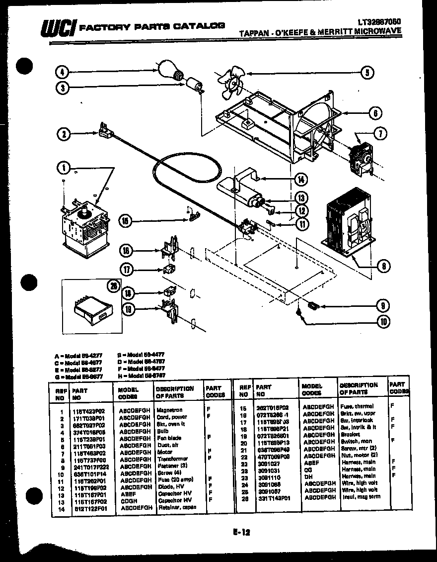 Tappan 56-4477-10-01 power control diagram