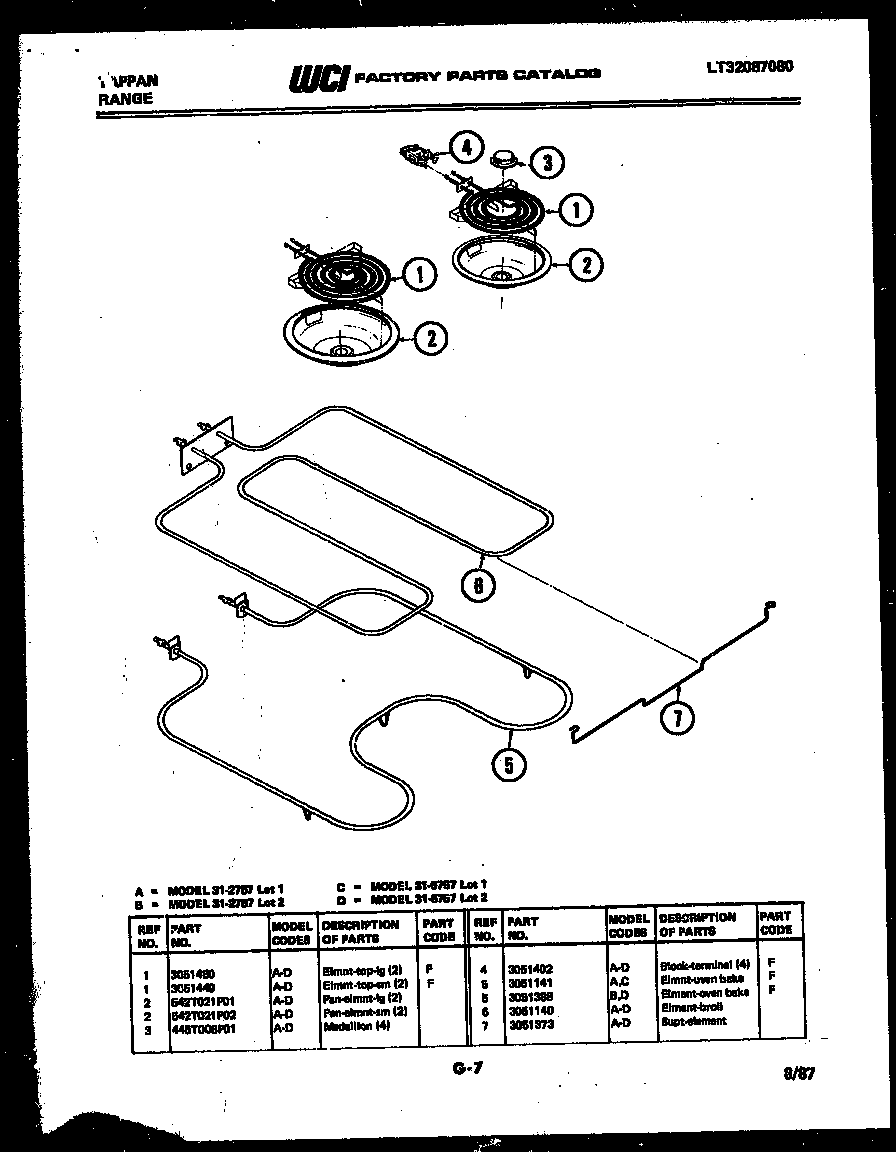 Tappan 31-2757-23-02 broiler parts diagram
