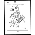 Tappan 37-1007-00-04 cooktop, broiler and backguard diagram