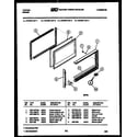 Tappan 73-3757-23-03 upper oven door parts diagram