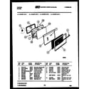 Tappan 73-3757-23-03 lower oven door parts diagram