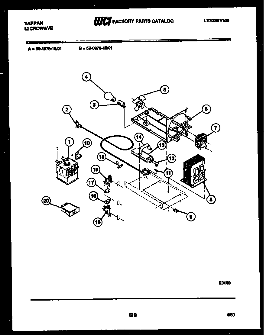 Tappan 56-8878-10-01 power control diagram