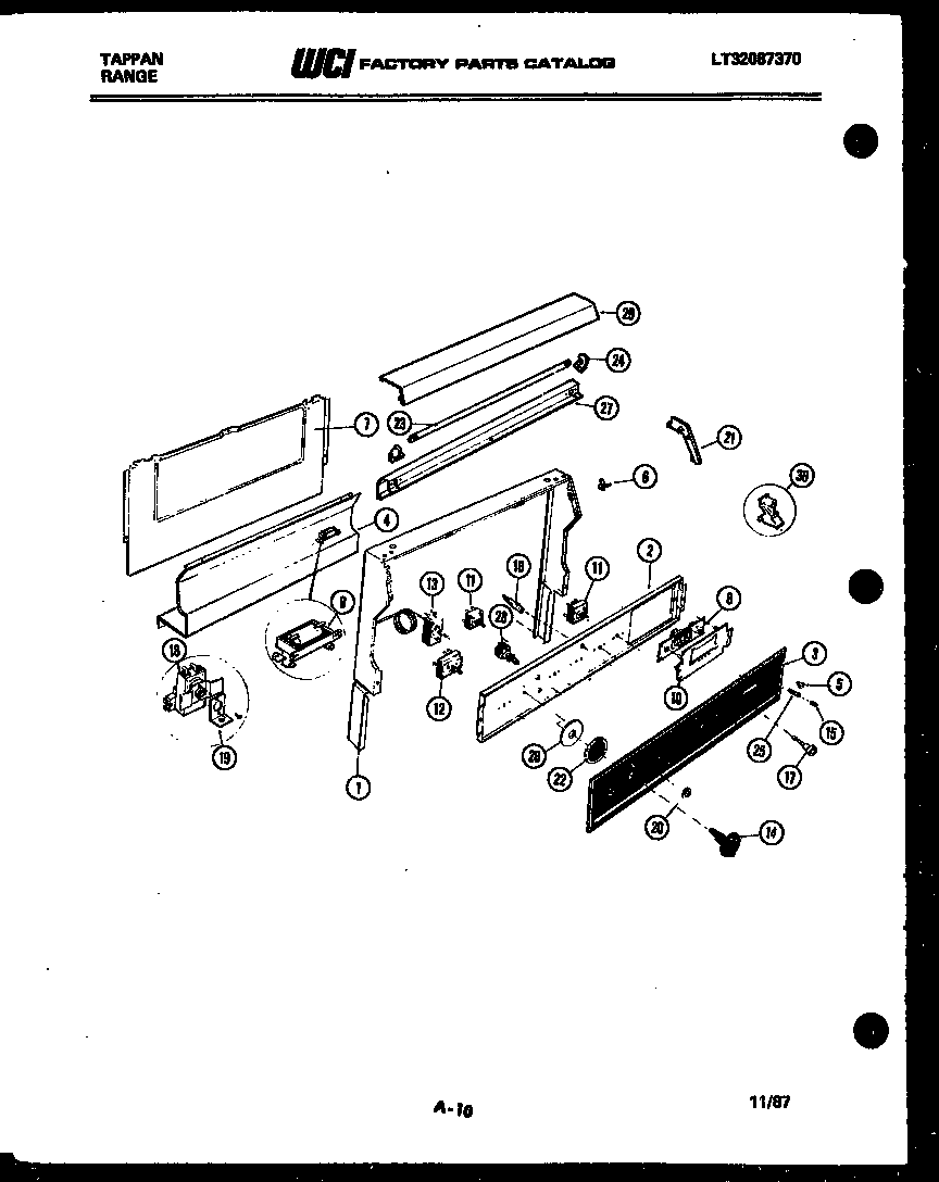 Tappan 31-4967-66-02 backguard diagram