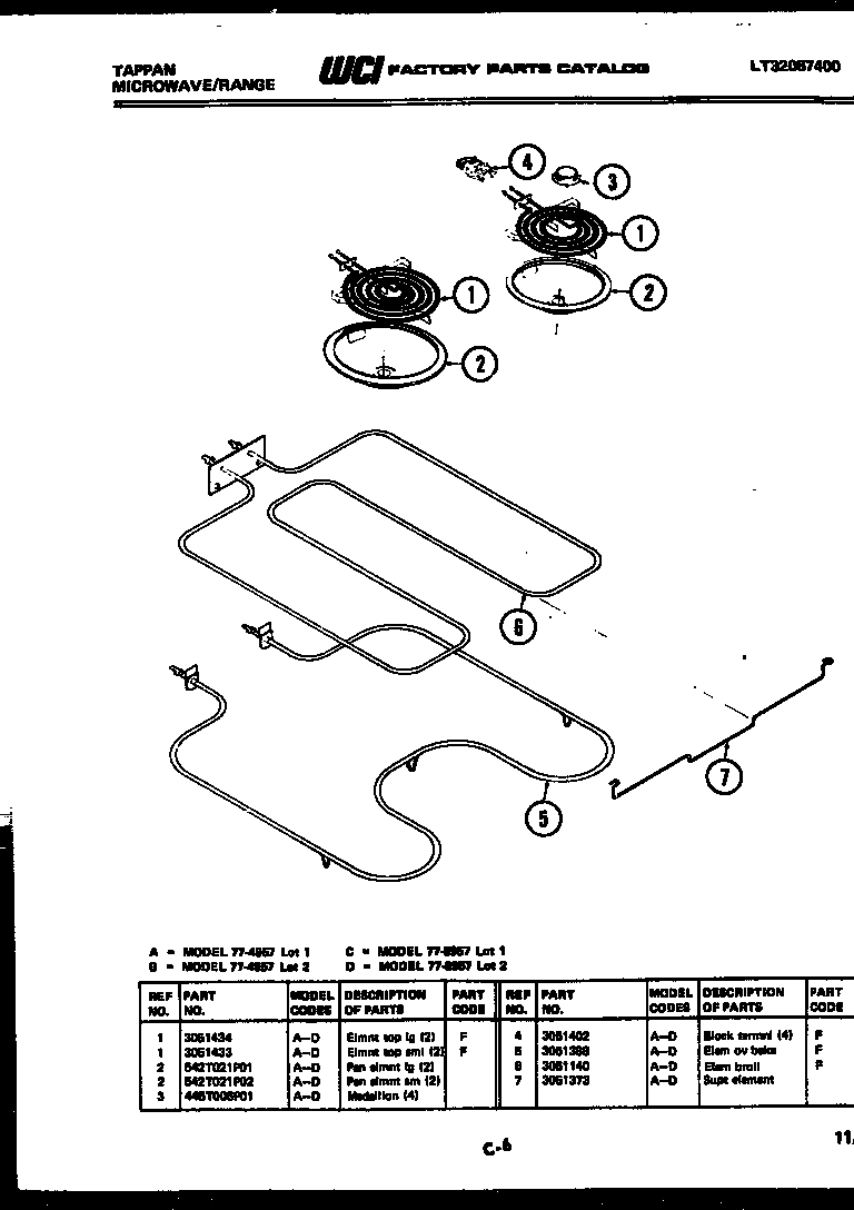 Tappan 77-4957-00-01 broiler parts diagram
