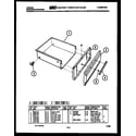 Tappan 77-4957-00-01 drawer parts diagram