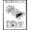 Tappan 76-4967-00-01 lower oven door parts diagram